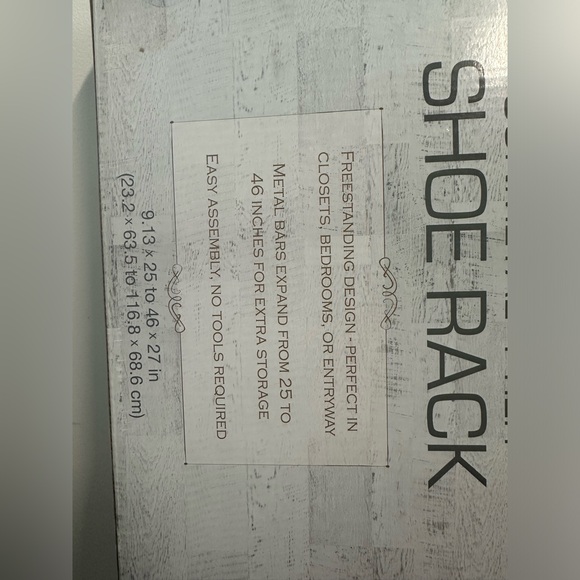 HOME ESSENTIALS GUNMETAL 4-TIER SHOE RACK - Picture 2 of 4